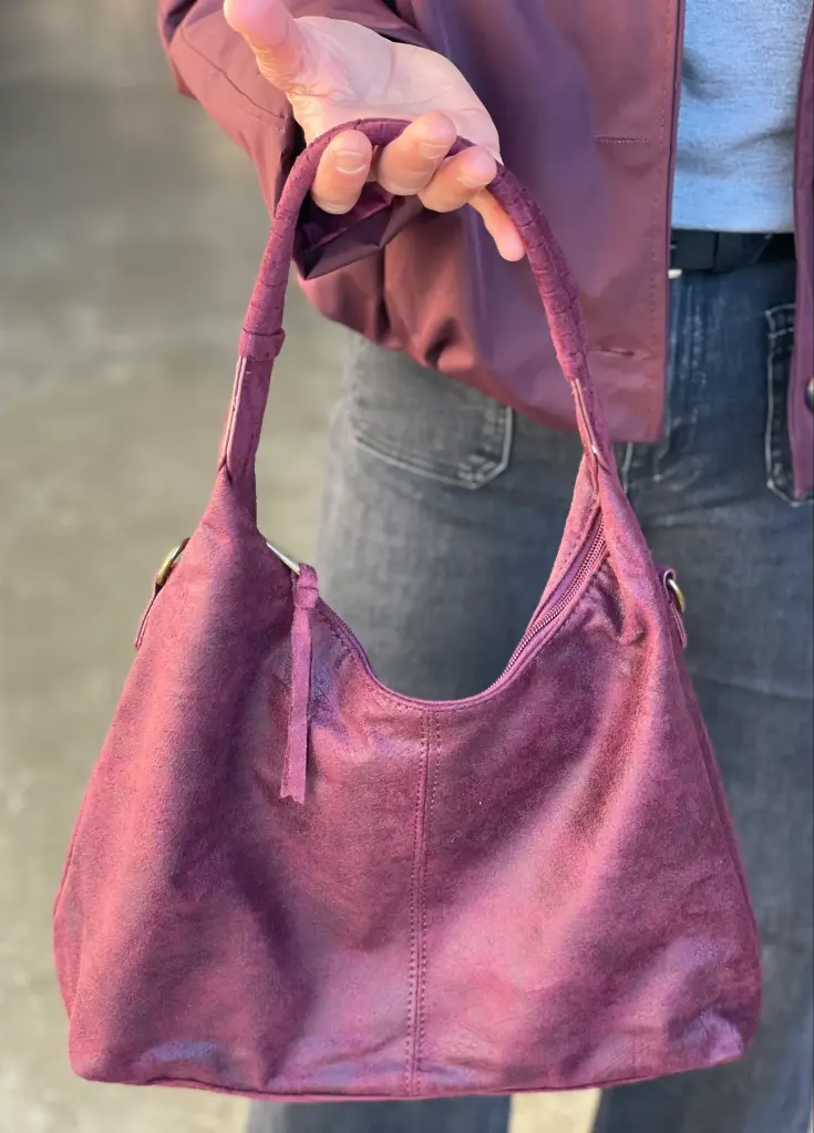 Sac Trapèze suédine marbré
