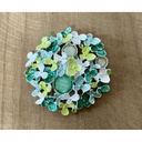 Broche aimant bouquet 2 perles