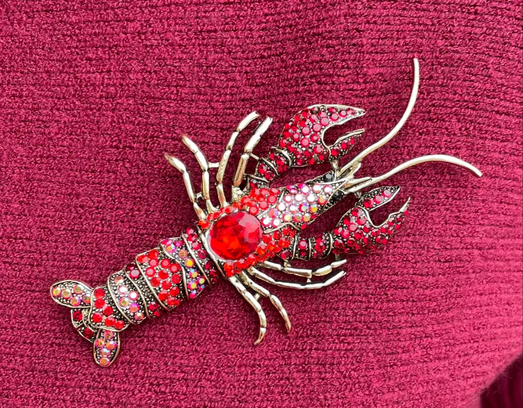 Broche épingle écrevisse 