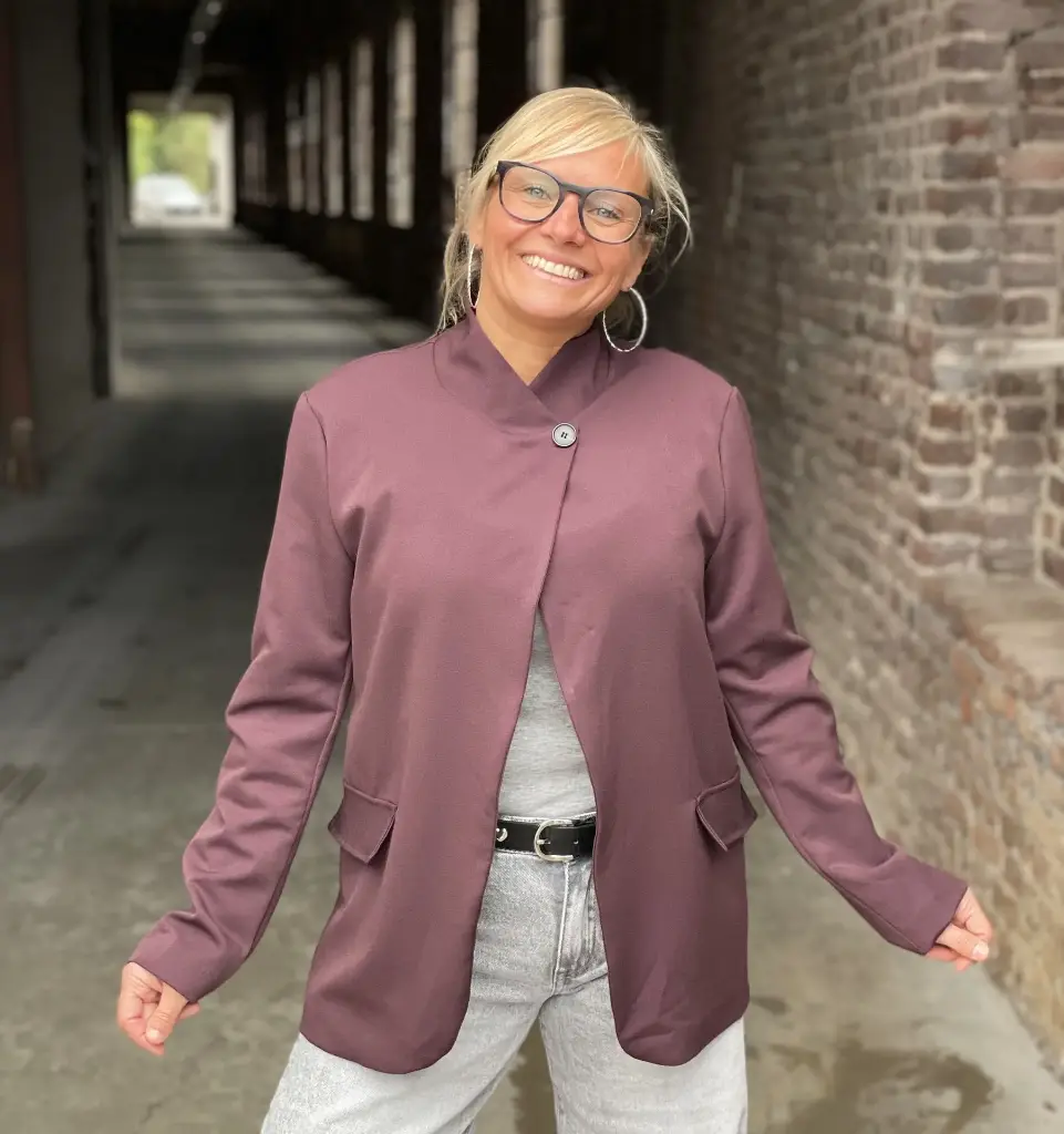 Blazer col croisé