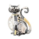 Broche aimant chat sérieux
