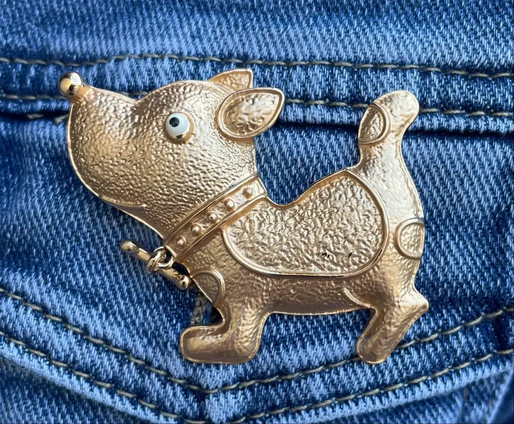 Broche aimant chien