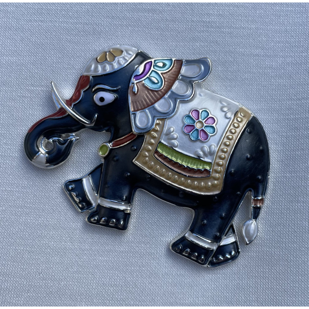 Broche aimant éléphant indou