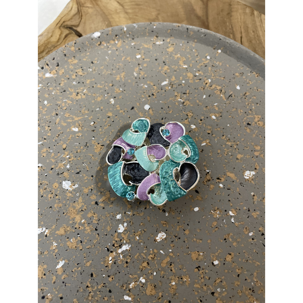 Broche aimant enrubanne