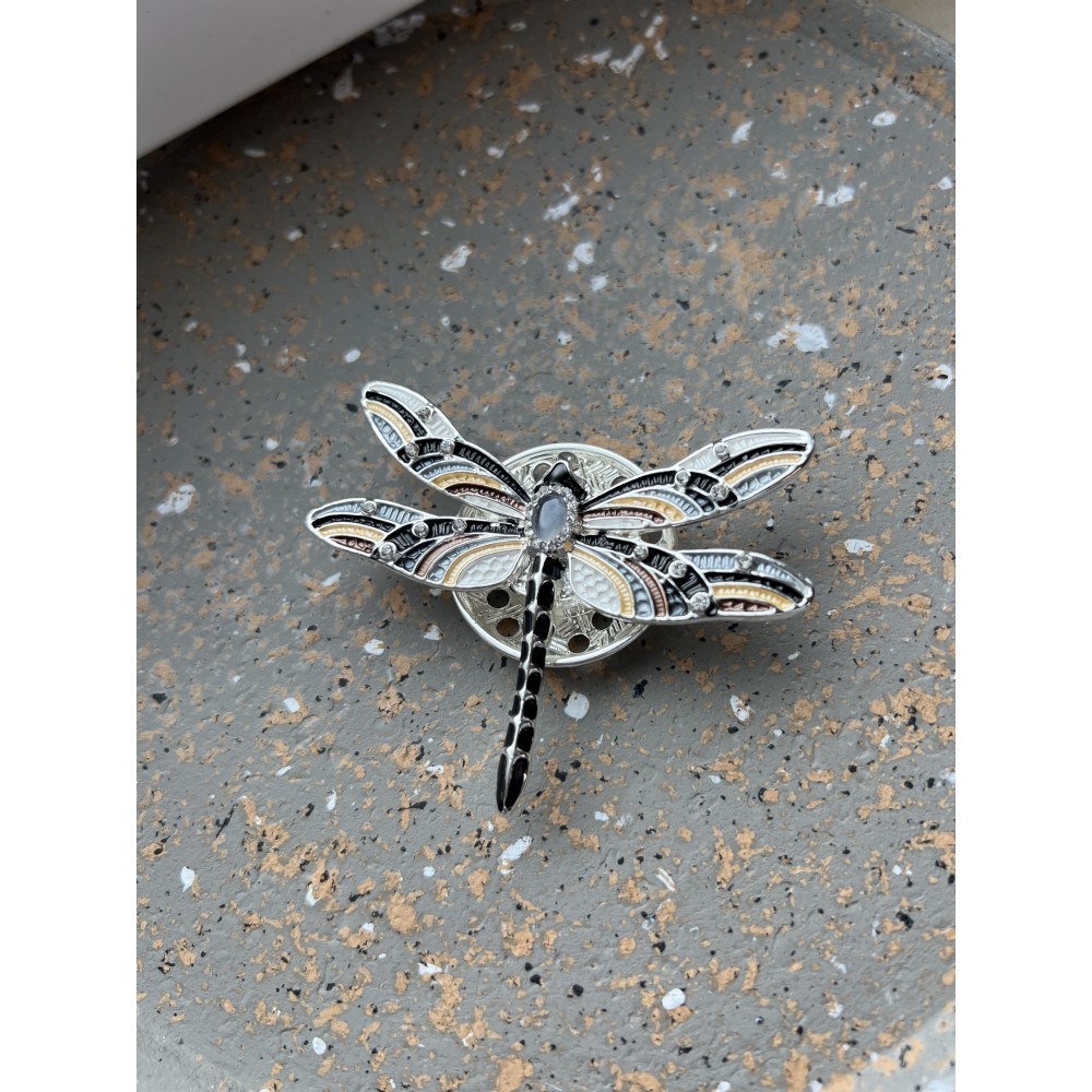 Broche aimant grande libellule