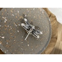 Broche aimant libellule croco
