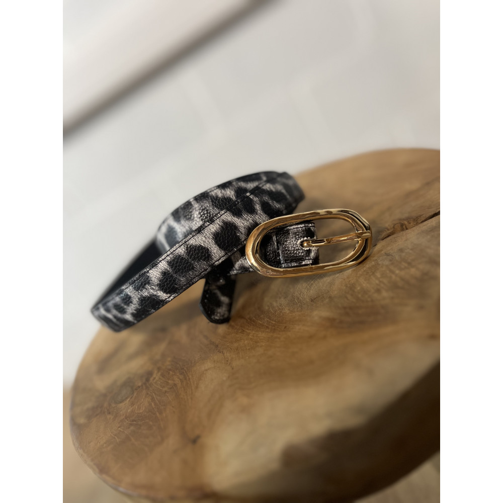 Ceinture fine léo boucle ovale