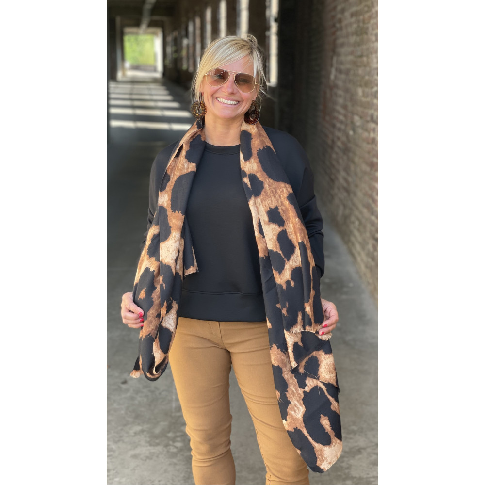 Foulard Epais Taches Marbre