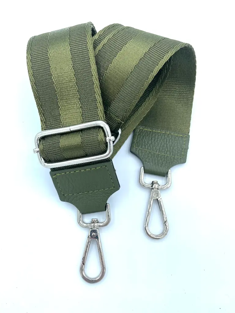 Lanière 3 Bandes Attaches Argentées