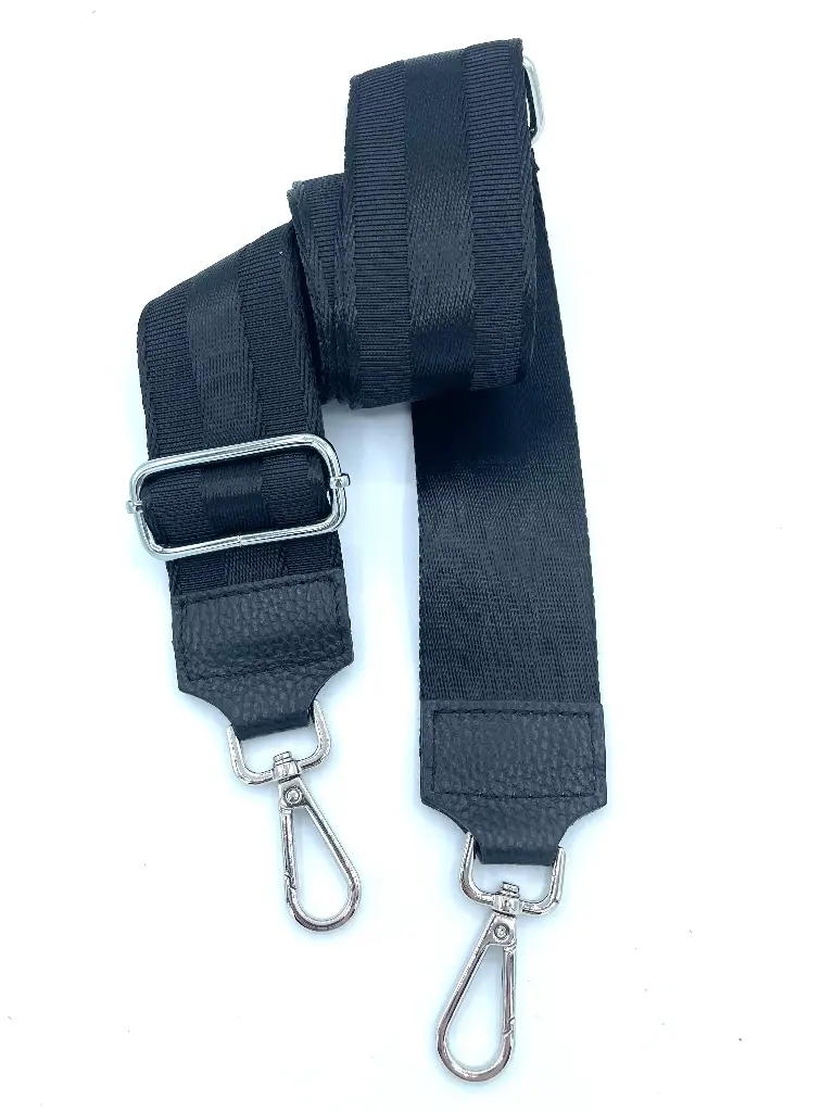 Lanière 3 Bandes Attaches Argentées