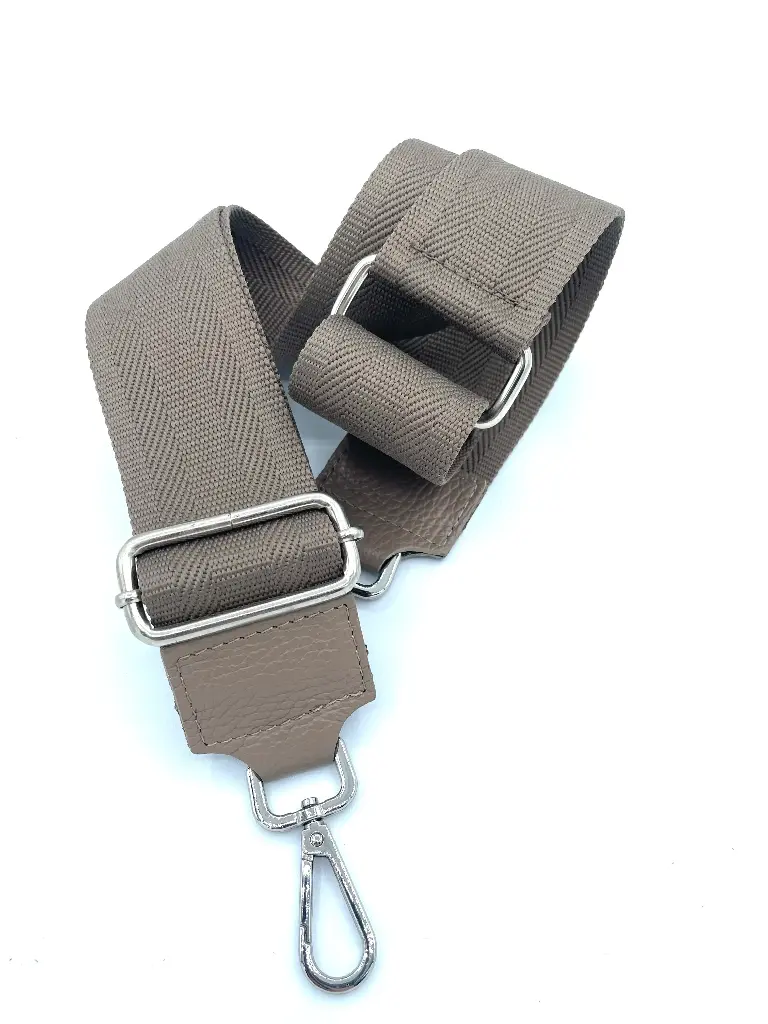 Laniere 5 bandes unie attaches argentees