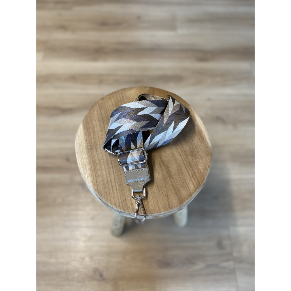 Lanière Multis Trapèzes Attaches Argentées