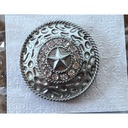 Mini broche aimant ronde étoile