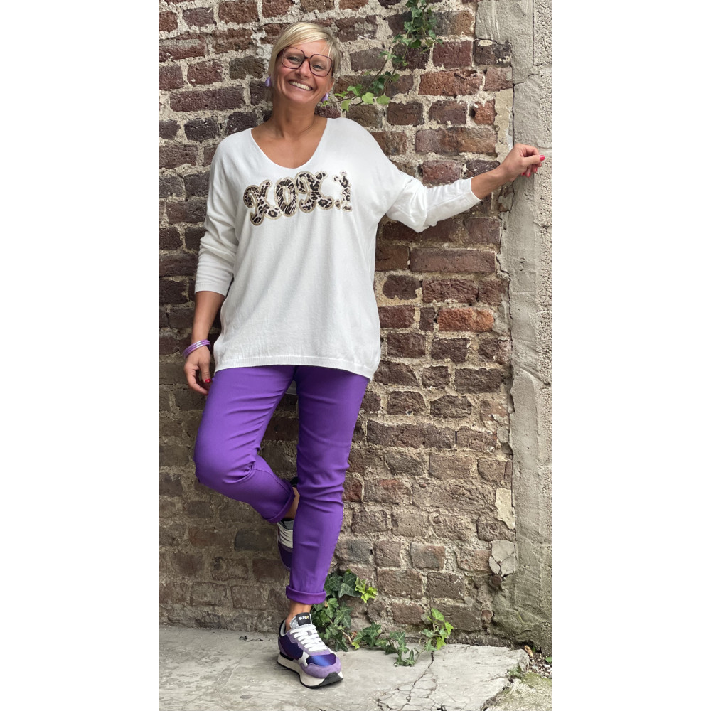 Pantalon cordon uni