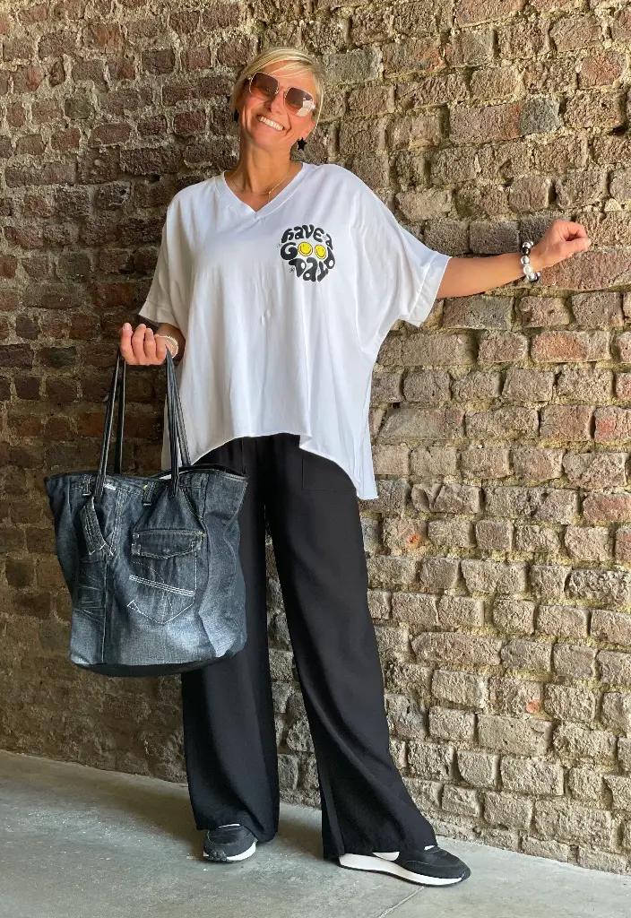 Pantalon poches appliquées uni
