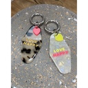 Porte clefs planche Love Happy