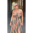 Robe bustier longue lignee