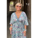 Robe soie manches