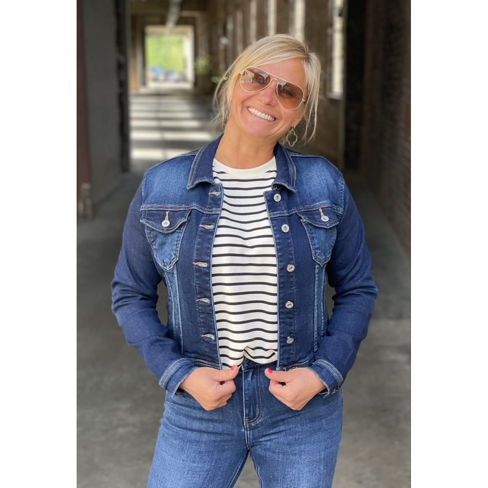 Veste jeans fonce