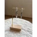 Boucles d'oreilles créoles crantées n°117