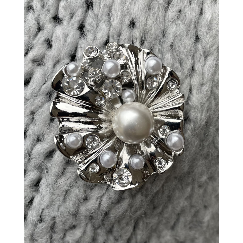 Broche aimant perles nacrées