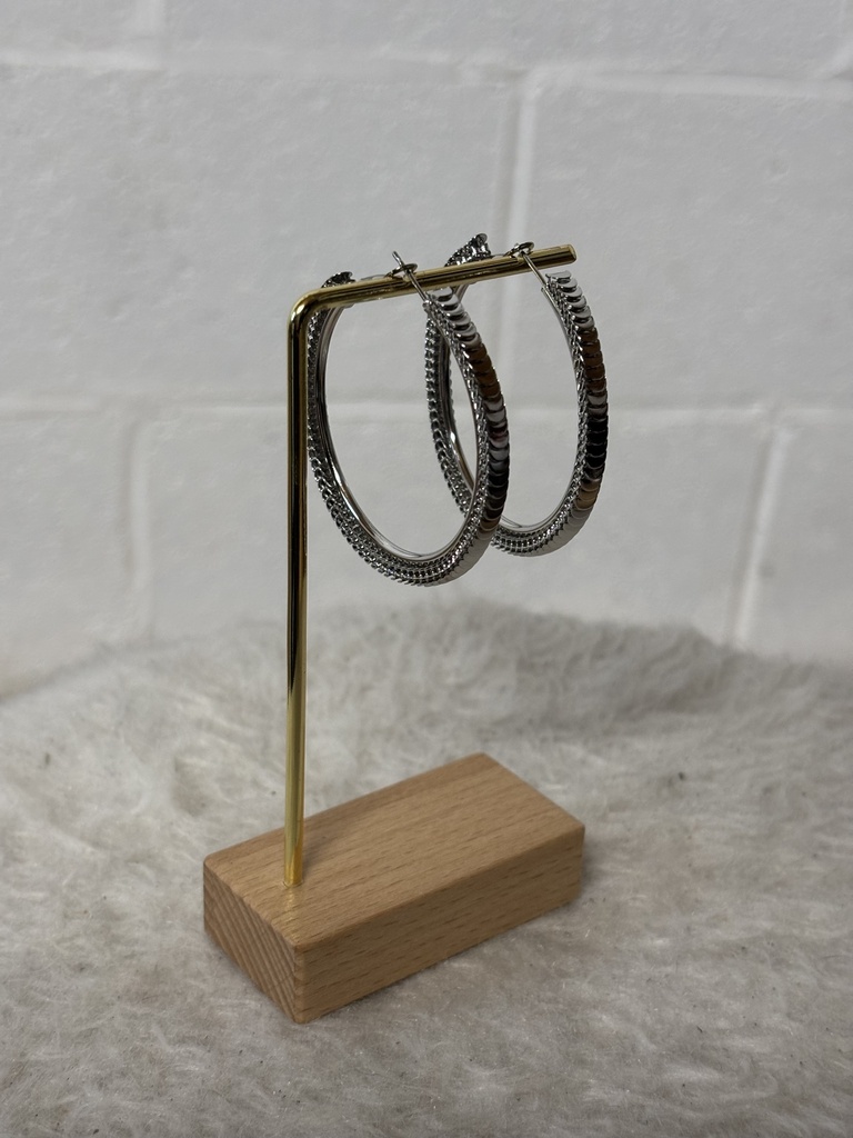 Boucles d'oreilles créoles écailles n°146