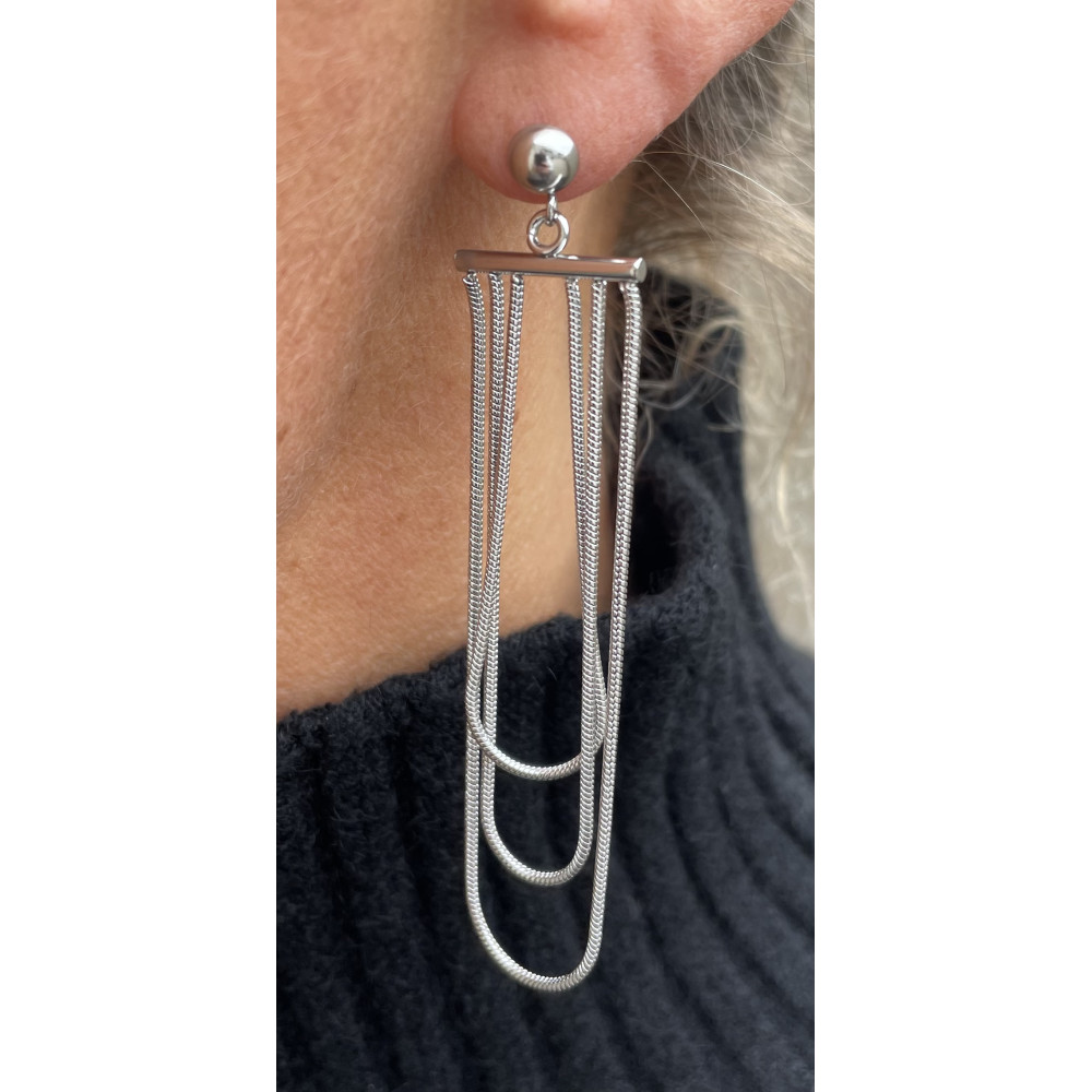 Boucles d'oreilles 3 cordes n°115