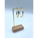 Boucles d'oreilles Créoles Ecrou n°109