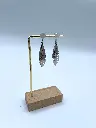 Boucles d'oreilles Triple plume n°107
