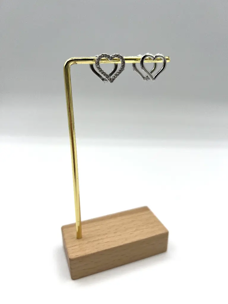 Boucles d'oreilles Coeurs Réversibles n°136