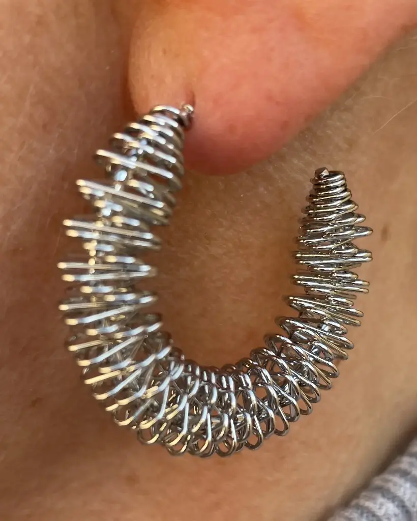 Boucles d'oreilles creoles ressort n°128
