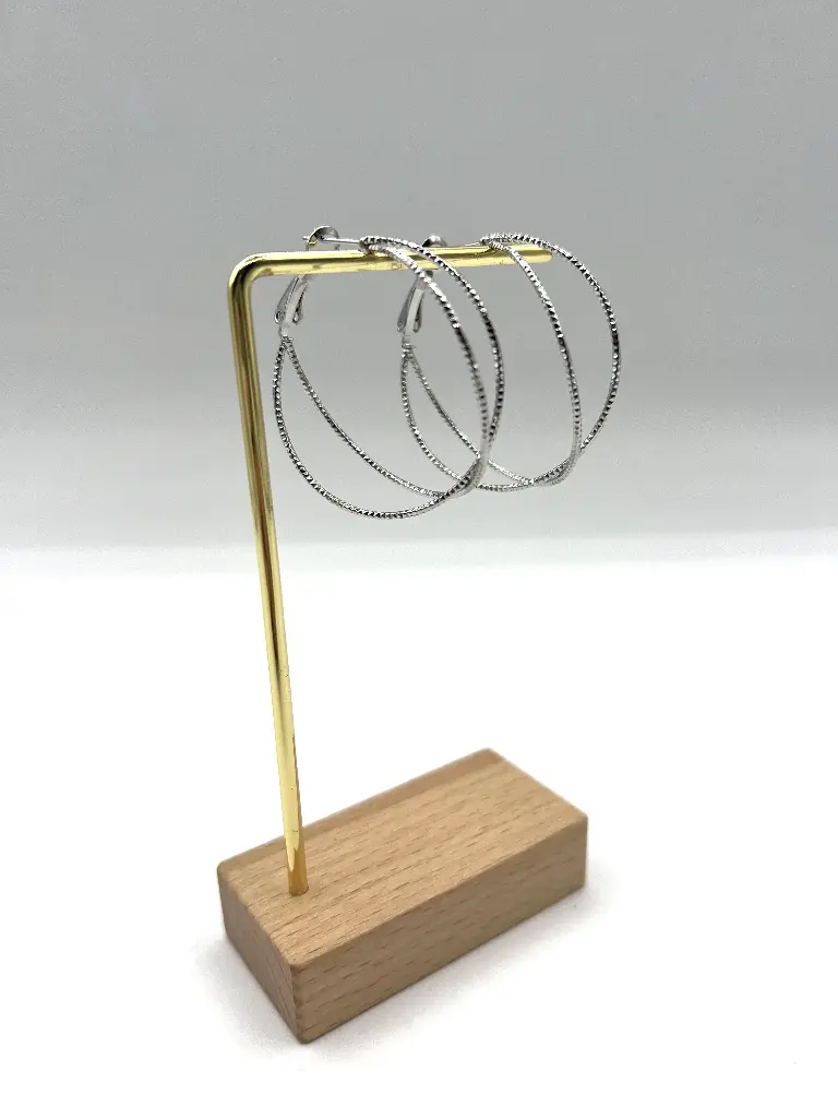 Boucles d'oreilles créoles croix n°145