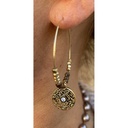 Boucles d'oreilles créoles médailles n°108