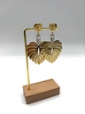 Boucles d'oreilles feuille palmier n°126