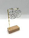 Boucles d'oreilles rond treillis n°135