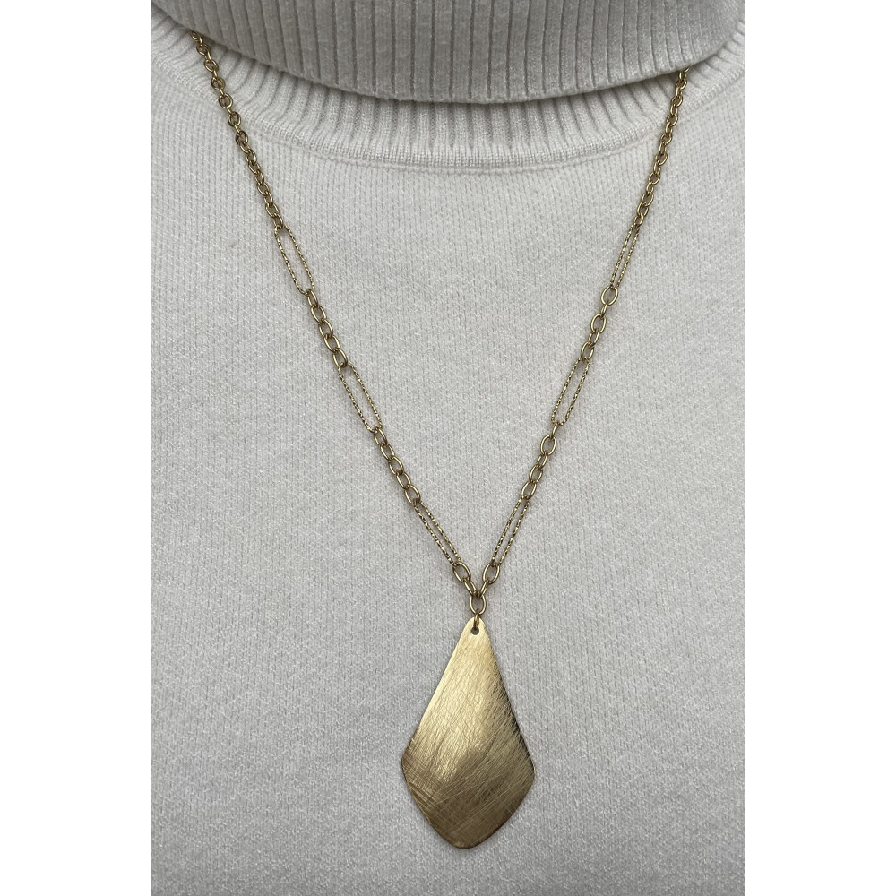 Collier chaine plaque YL HWF-K023