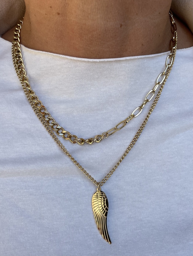 Collier chaîne Aile RX0787