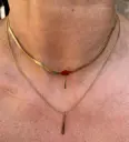 Collier chaîne double 2 pendants WFK031