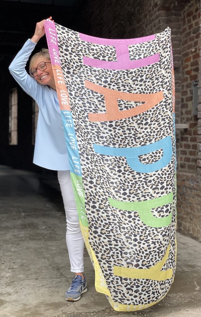 Foulard love Happy life léo