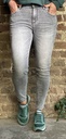Jeans gris tirette cheville