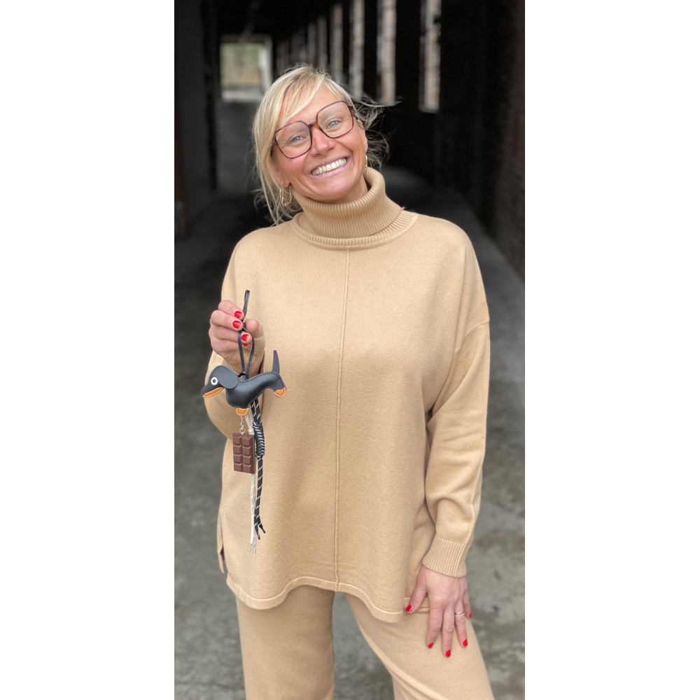 Porte clefs Teckel Chocolat