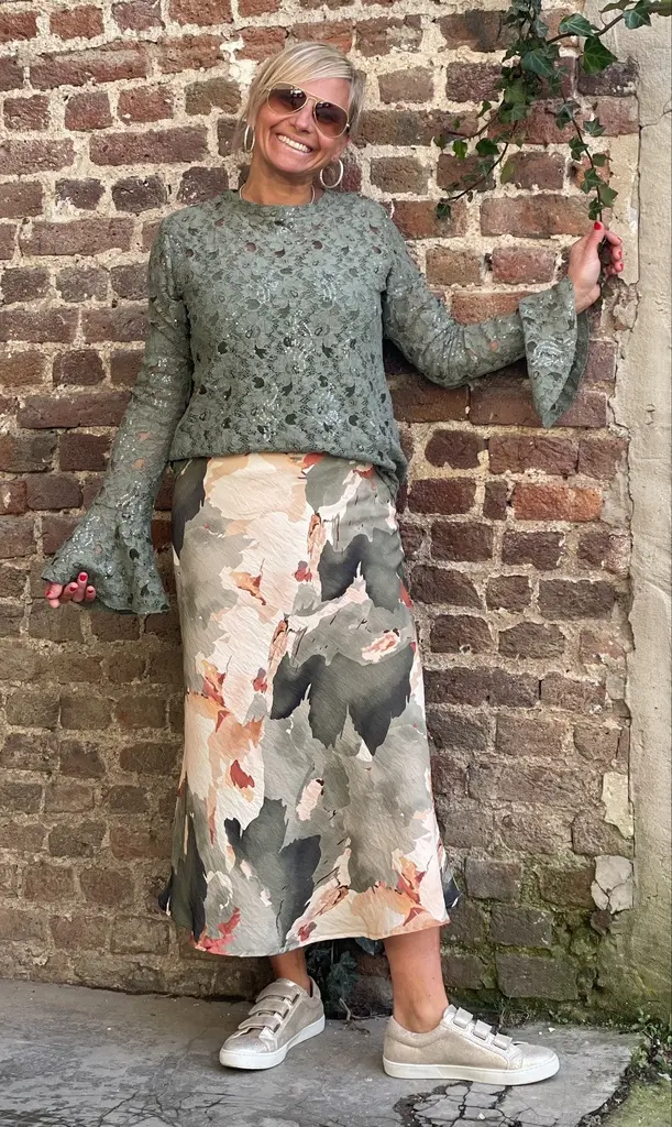 Blouse dentelle pailletée