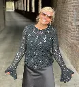 Blouse dentelle pailletée