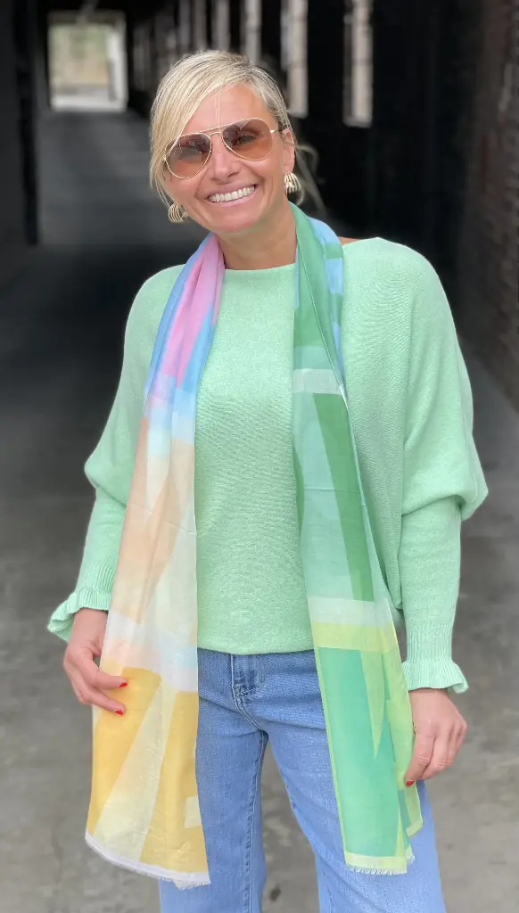 Pull Chauve-Souris Manches Froufrou