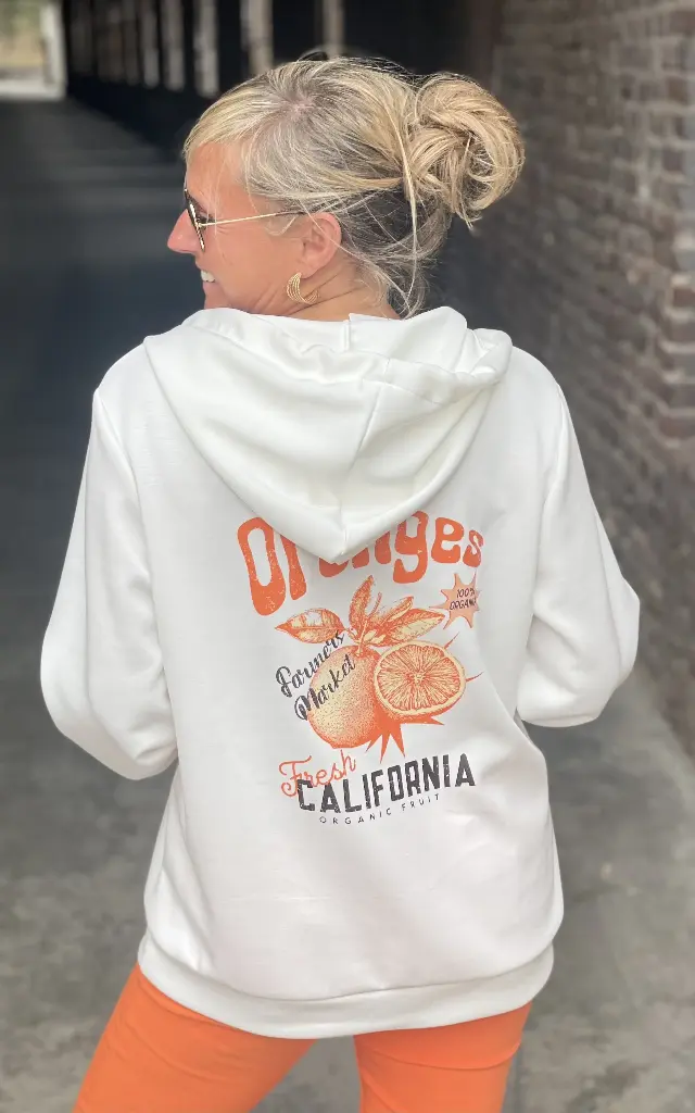 Sweat Capuche Orange California