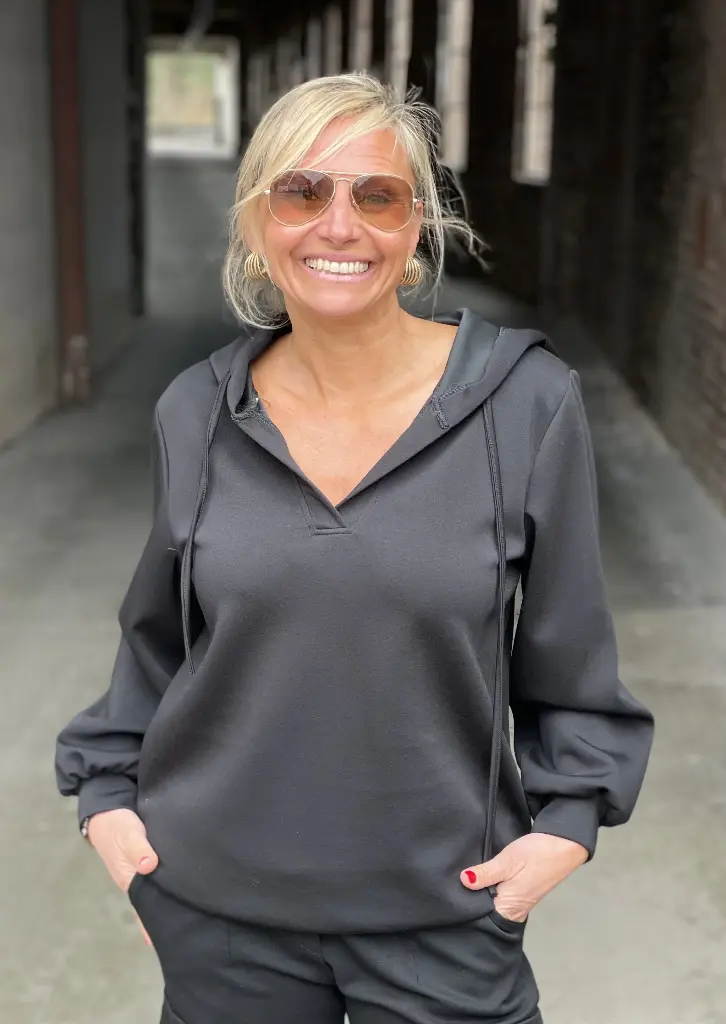 Sweat Capuche Orange California