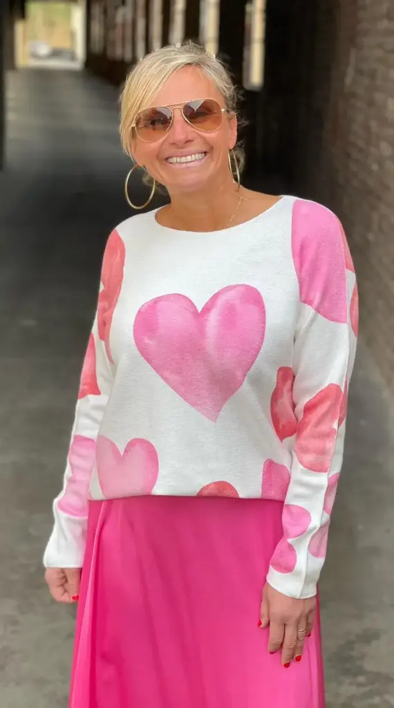 Pull Couture manches Coeur