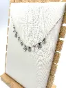 Collier chaine breloques coeurs K123