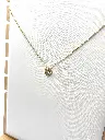 Collier chaine coeur strass K023