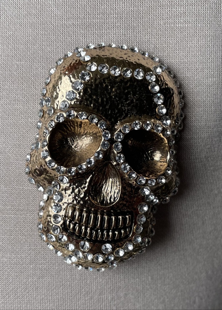 Broche aimant "Tête de mort"